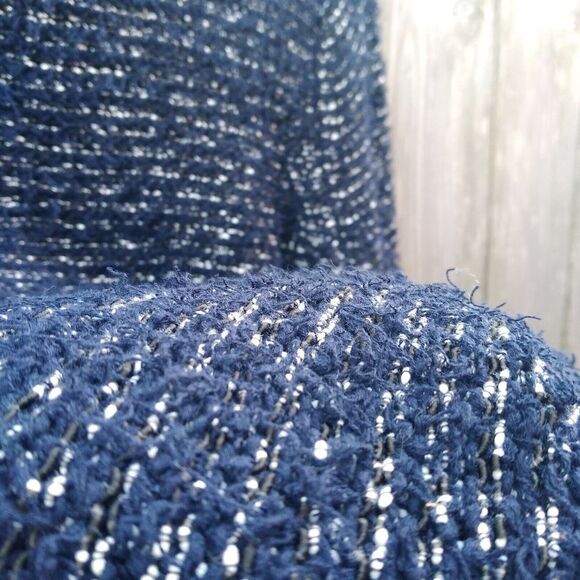 Joie size XS knit sweater crew neck long sleeve navy blue textured - Picture 7 of 7